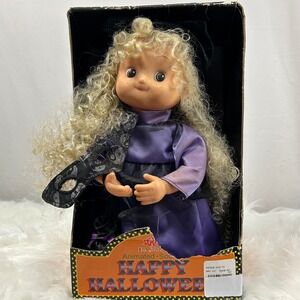 Vintage PADMA Happy Halloween Animated Sound Doll Figure Witch Collectible